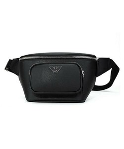 EMPORIO ARMANI エンポリオアルマーニ ボディバッグ ベルトバッグ ブラック イーグルパテ BLACK ※ご購入から発送まで約7〜9日前後