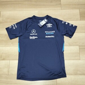 2022 ウィリアムズ レーシングF1 チーム支給品　Tシャツ　Sサイズ 日本Mサイズ相当 新品 非売品　アルボン　ラティフィ　UMBRO 