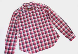 美品 ユニクロ 長袖シャツ Mサイズ38レッド赤ピンク チェック柄ワークシャツ フランネルシャツMELISSA半袖TシャツienaブラウスJPカットソー