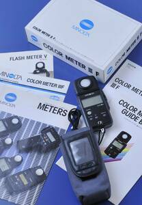 美品 箱付 ミノルタ MINOLTA COLOR METER III F +カタログ3種付!!