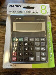 【新品未使用】CASIO カシオ 電卓 MS-7LBK-N 即日発送