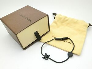 1000円スタート ブレスレット LOUIS VUITTON ルイヴィトン M63661 ブラスレ・サプル オン ザ ゴー ブラック 箱付 アクセサリー 3 C202