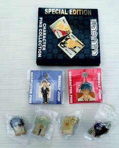 銀魂　ピンズ　ピンバッジ　8種類まとめ売り　ジャンプ　キャラクターピンズコレクション　坂田銀時　銀八先生　使用感少ない綺麗な商品
