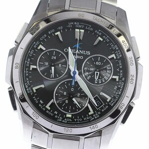 カシオ CASIO OCW-S1000BJ-1AJF オシアナス マンタ ソーラー電波 メンズ 良品 _746433【ev20】