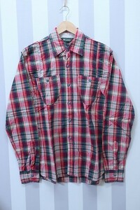 2-6175/FOBファクトリー チェックワークシャツ FOB FACTORY F3262 WORK SHIRT 送料200円 ●