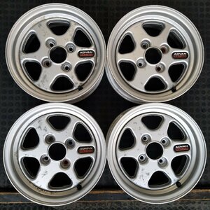 管理番号：S9-132【4本価格】【14×6J 4x114.3 ET+20 ハブ73】YOKOHAMA ADVAN RACING・180SX シルビア AE86等・店頭直接引取・下取可能