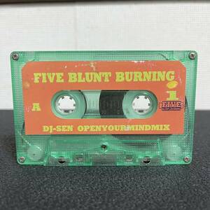 カセットテープ FIVE BLUNT BURNNING DJ TOMMY FIRST CONTACT CASSETTETAPE