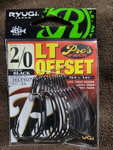 ★RYUGI★LT OFFSET Pro’s PACK SIZE 2/0 Color BLACK 新品 13本入 リューギ ロングスロート オフセットフック プロズパック