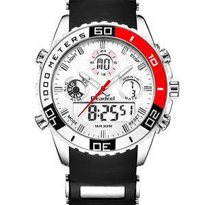 メンズ 腕時計 RD1282 スポーツ ウォッチ クロノグラフ 3気圧防水 クオーツ 時計 【レッド】
