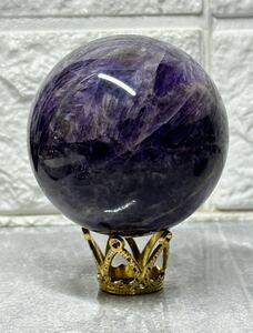 アメジスト　スフィア 丸玉 天然石 パワーストーン 原石 紫水晶 原石 置物 水晶玉