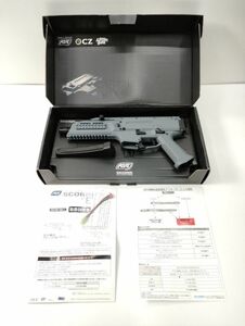 10 ASG スコーピオン エボ3 グレー 訳あり 新品 未使用 新型ECU搭載 電動 エア サブ マシン ガン CZ Scorpion EVO3A1◆ミリタリー サバゲー