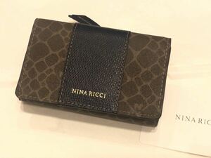 新品　NINA RICCI ニナリッチ　財布　キーケースグレインヌーボーパース A8790 ネイビー