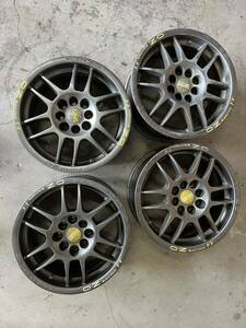 OZ RACING 15インチ 7J オフセット＋37 4穴 pcd100 114.3マルチ　4本セット　中古品　オーゼットアルミホイール 