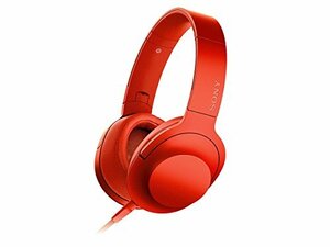 【中古】 ソニー ヘッドホン h.ear on MDR-100A : ハイレゾ対応 密閉型 シナバーレ