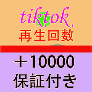 【おまけ Tiktok 再生回数 10000 ティックトック 動画 1万 再生数 】YouTube Tiktok 増加ツール インスタ フォロワー チャンネル登録者数
