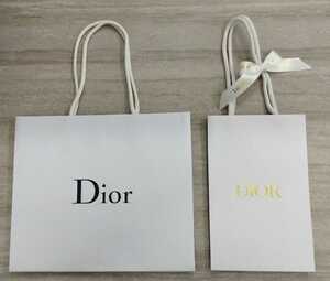 【DIOR】ディオール 手提げ袋　2枚【ショッパー】即決あり!