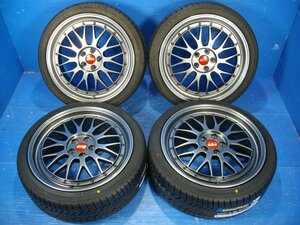 【H】BBS LM187H 18インチ 7.5J +49 5H PCD100 GOODYEAR EAGLE LS EXE 215/40R18 2022年(中古)/23年製(新品) プリウス カローラツーリング