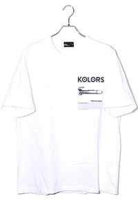 kolor カラー 度詰め天竺 TEE プリント 半袖Tシャツ 3 WHITE ホワイト 19SCM-T12209 /◆ メンズ