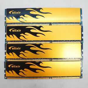 1円 PC堂1 CFD Elixir W3U1600HQ-4G M2X4G64CB8HG9N-DG 4GB 4枚 DDR3 1600MHz ヒートシンク MW00242