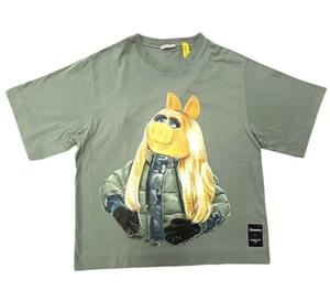 本物保証 MONCLER モンクレール 1992 ザ マペット モチーフ Tシャツ M トップス レディース