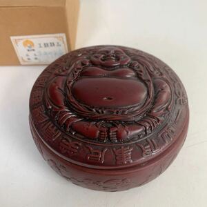 中国 漆器 漆芸 書道具 印泥箱 中国美術 中国古玩