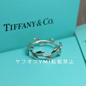 パロマピカソ ティファニー Tiffany&Co. オリーブリーフ ナロー バンド リング 指輪 SV925 シルバー925 約1.7g 12号 TIFFANY 