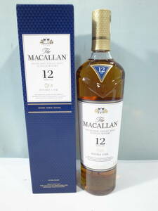 ◆洋酒 未開栓 The MACALLAN ザ・マッカラン 12年 ダブルカスク ウイスキー 700ml 40% (管理：6326）