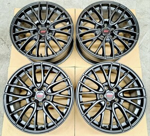 【美品】スバル WRX STI 純正 18インチ 8.5J ホイール 4本 ブレンボ レヴォーグ レイバック フォレスター GVB VAB GRB GVF GDB 114.3 