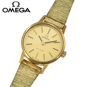 OMEGA オメガ デビル ラウンド 手巻き レディース腕時計 ゴールド