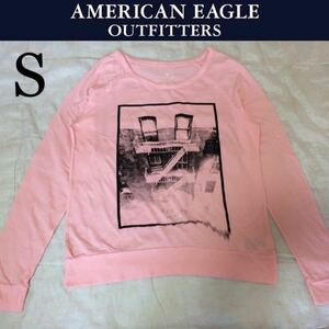 １回着☆American Eagle ロンT長袖Ｔシャツ S　アメリカンイーグル