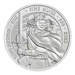 [保証書・カプセル付き] 2023年 (新品) イギリス「神話と伝説・アーサー王」純銀 1オンス 銀貨