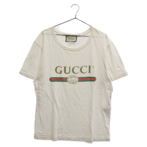 GUCCI グッチ オールドヴィンテージロゴ半袖Tシャツ 440103 X3F05 ホワイト