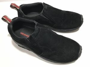 美品!! 定番!! MERRELL メレル JUNGLE MOC MIDNIGHT ブラック 黒 ジャングル モック womens us 8.0 / 25.0cm スリッポン