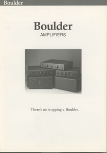 Boulder アンプカタログ ボルダー 管5369