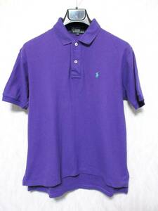 ポロ ラルフローレン ポロシャツ 半袖 170 紫　yg1605