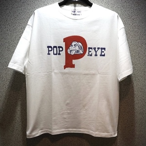 XLサイズ POPEYES ポップアイズ EASY S/S Tシャツ ホワイト ホットロッド