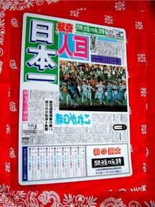 　巨人　日本一　下敷き　報知新聞　ノベルティ ◆　平成2年　非売品　バブル　JUNK