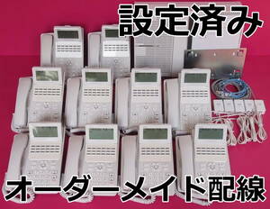 綺麗 NTT ビジネスフォン N1 電話機１０台 ★ 設定済 オーダーメイド配線 ★ αN1 ひかり電話オフィス に対応 ★ αZX ZX の１世代前の機種