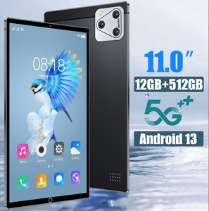 2024年新品 アンドロイド タブレットPC Android13.0 12+512GB 11インチ 本体 wi-fi 5G 15000mAh 在宅勤務 ネット授業 電話 ブラック