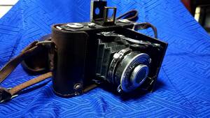 [antique-AT-7]六櫻社 小西六(コニカミノルタ) セミパール 蛇腹カメラ(spring camera)　アンティーク　動作未確認　ジャンク扱い劣化あり