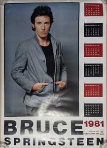 Bruce Springsteen-1981★プロモ・カレンダー・ポスター