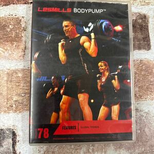 78★レスミルズ★Lesmills★DVD★CD★中古品★BodyPump★ボディパンプ78★英語コレオノート★箱に傷有★汚れあり★再生確認済★3点セット