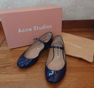 AcneStudios アクネステュディオ Acne アクネ メリージェーン バレエシューズ バレエ フラットシューズ フラット パテント 古着 パンプス