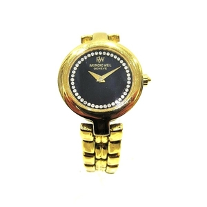 レイモンドウィル ラインストーン ゴールドカラー クォーツ 時計 腕時計 レディース☆0204