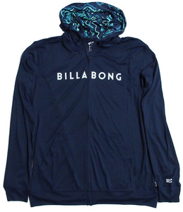 BILLABONG ビラボン UNITY ロゴ ジップ フーディ XLサイズ ネイビー パーカ 長袖 ラッシュガード 型番:BD011854 