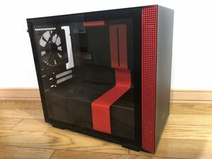 NZXT h210i PC ケース mini-itx red/black 赤黒