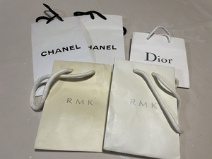 CHANEL/Diorなど ミニショップ袋5枚