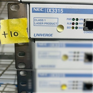 ＋10【通電OK】NEC IX3315 UNIVERGE ルーター VPN構築 10ギガビット イーサネット メタル接続 光接続 最大5,000拠点 収容可能 エヌイーシー