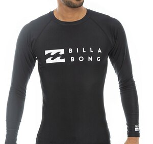 【SALE】★送料無料★2023春夏 新品【BILLABONG/ビラボン】ROUND NECK LS ラッシュガード BLK メンズL BD011-853