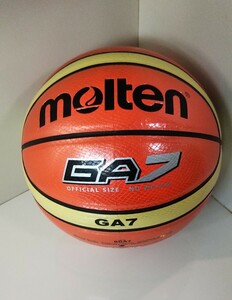 1642送料500円 molten モルテン バスケットボール 7号球 オレンジ 中学生以上 男子 (BGA7) GA7 バスケ 人工皮革 中学 高校 大学 